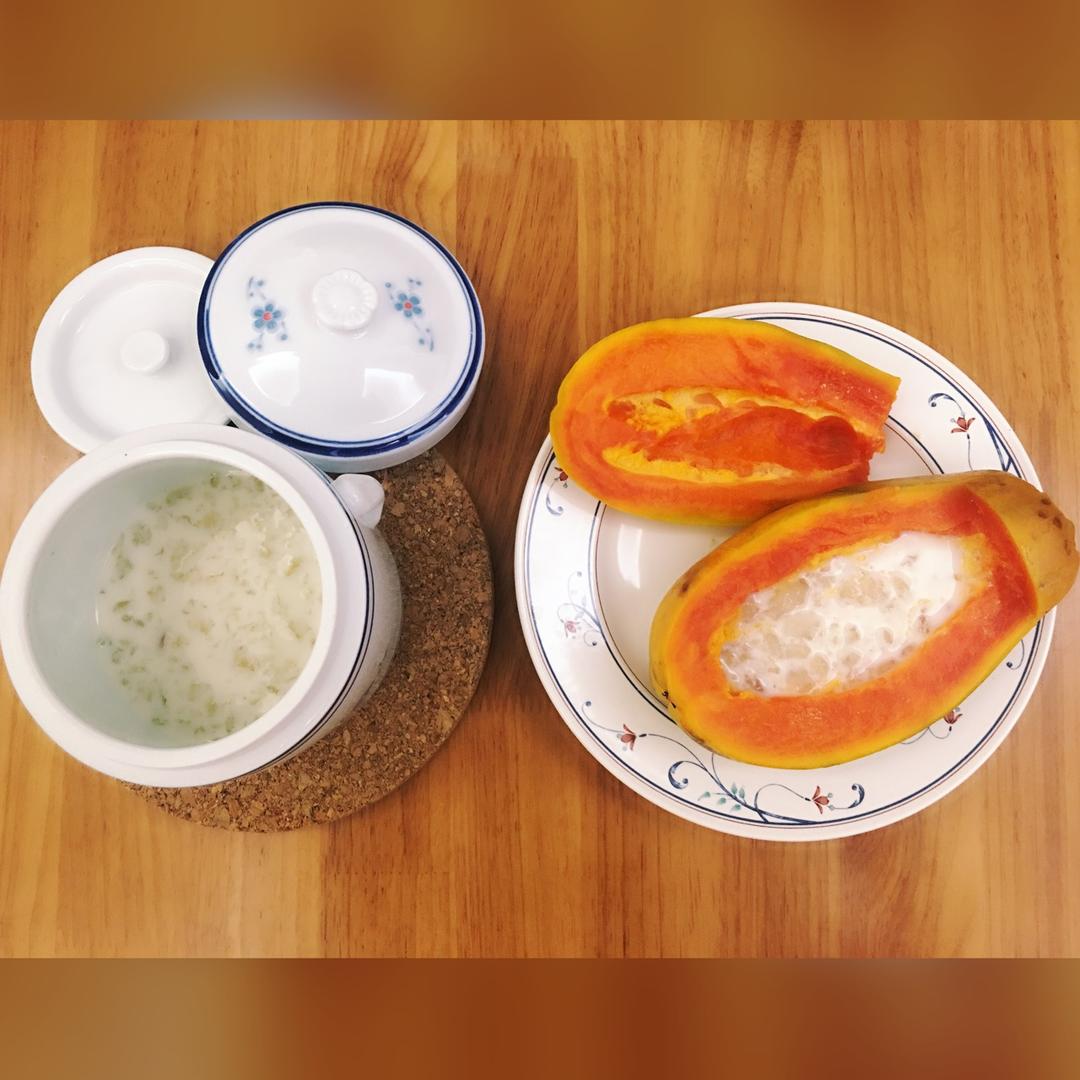 木瓜炖雪蛤