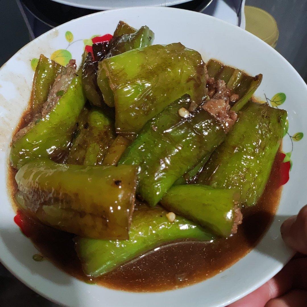 油焖尖椒（有肉版）