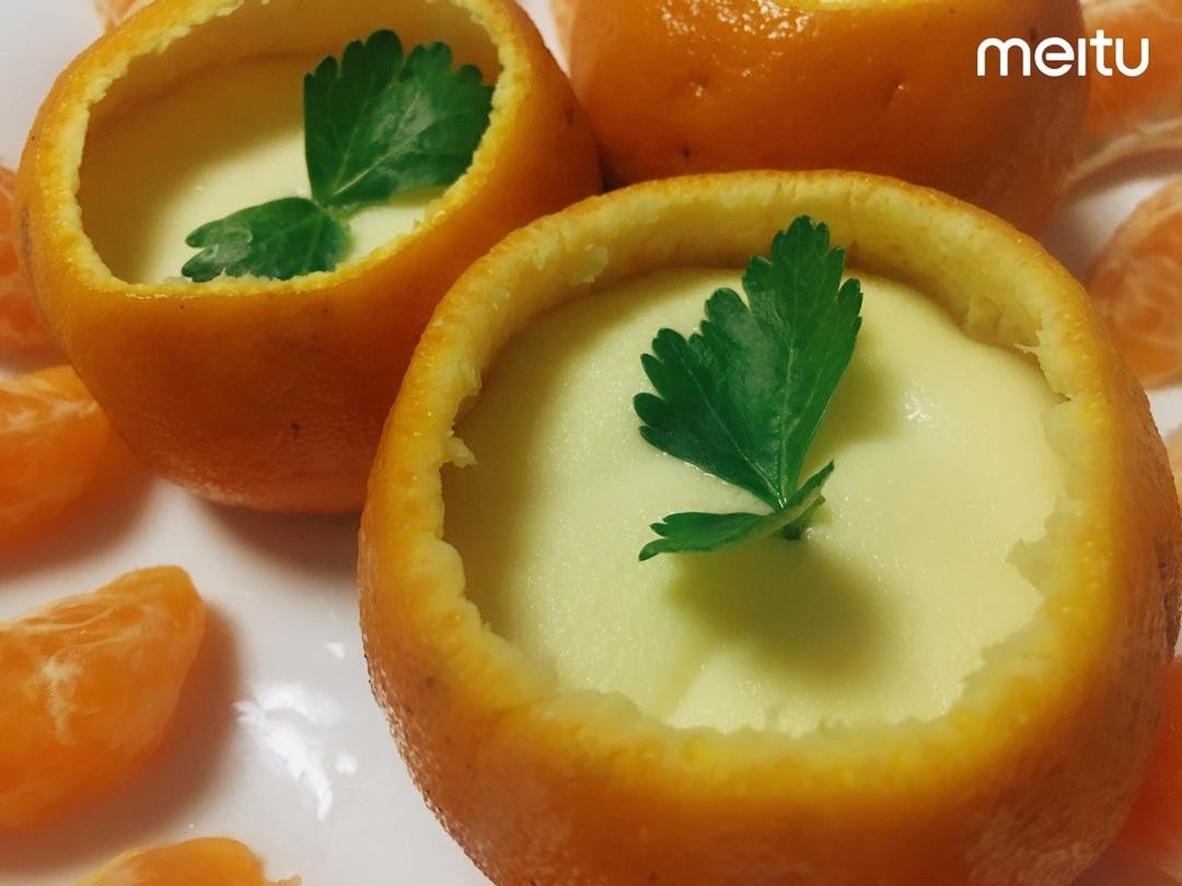 橘子蒸蛋