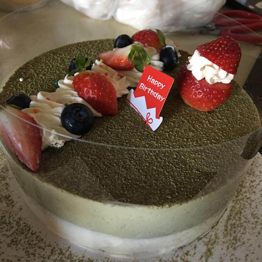 抹茶双享慕斯