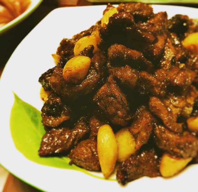 黑蒜子牛肉粒