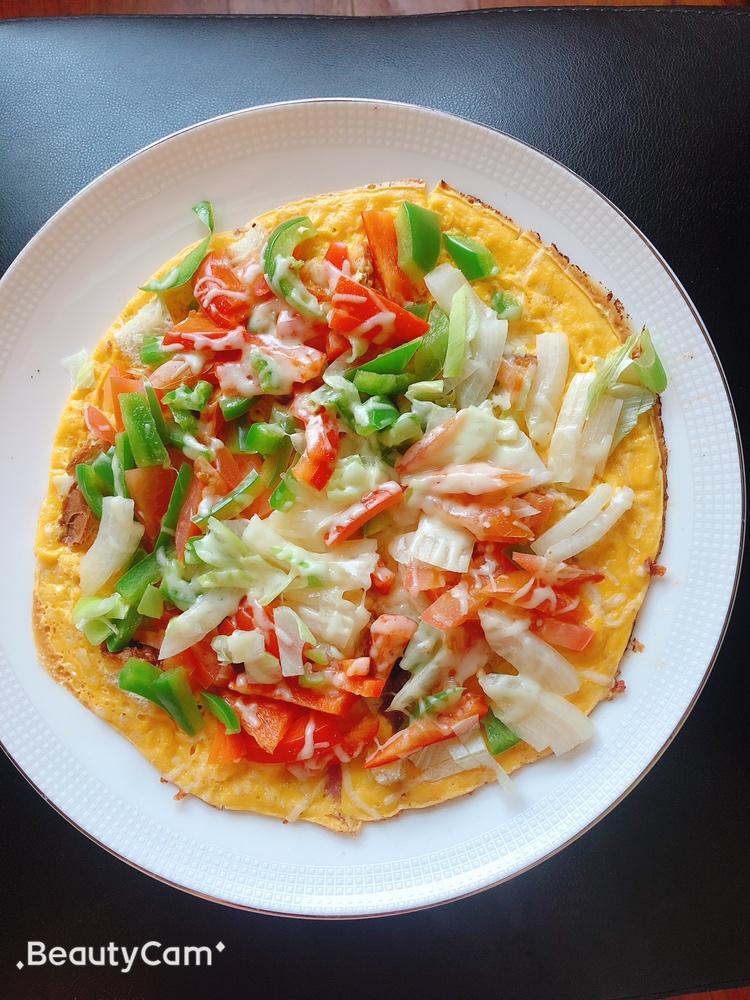 简易早餐鸡蛋披萨