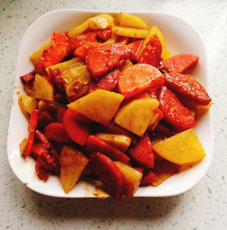 香肠土豆片