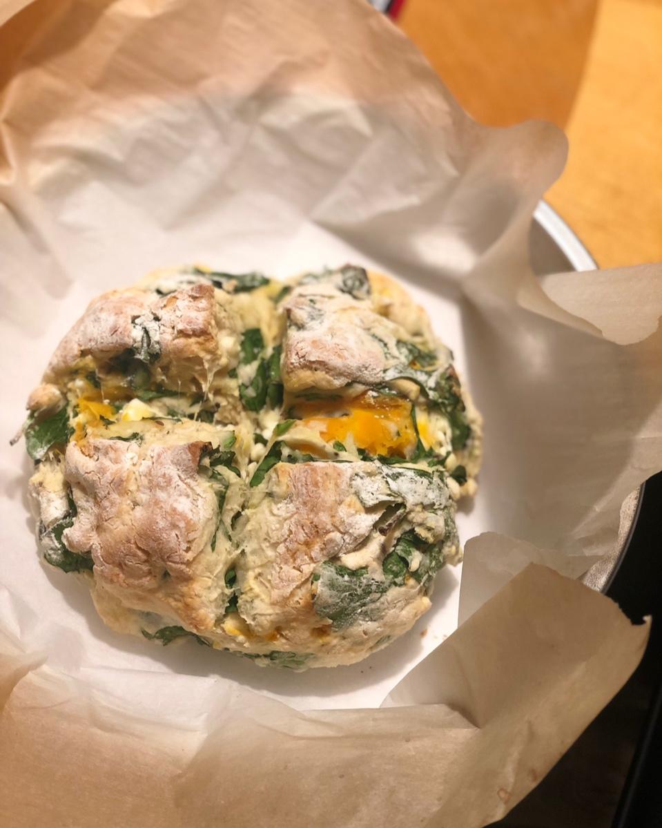 菠菜南瓜奶酪丹波面包丨健康·烘焙