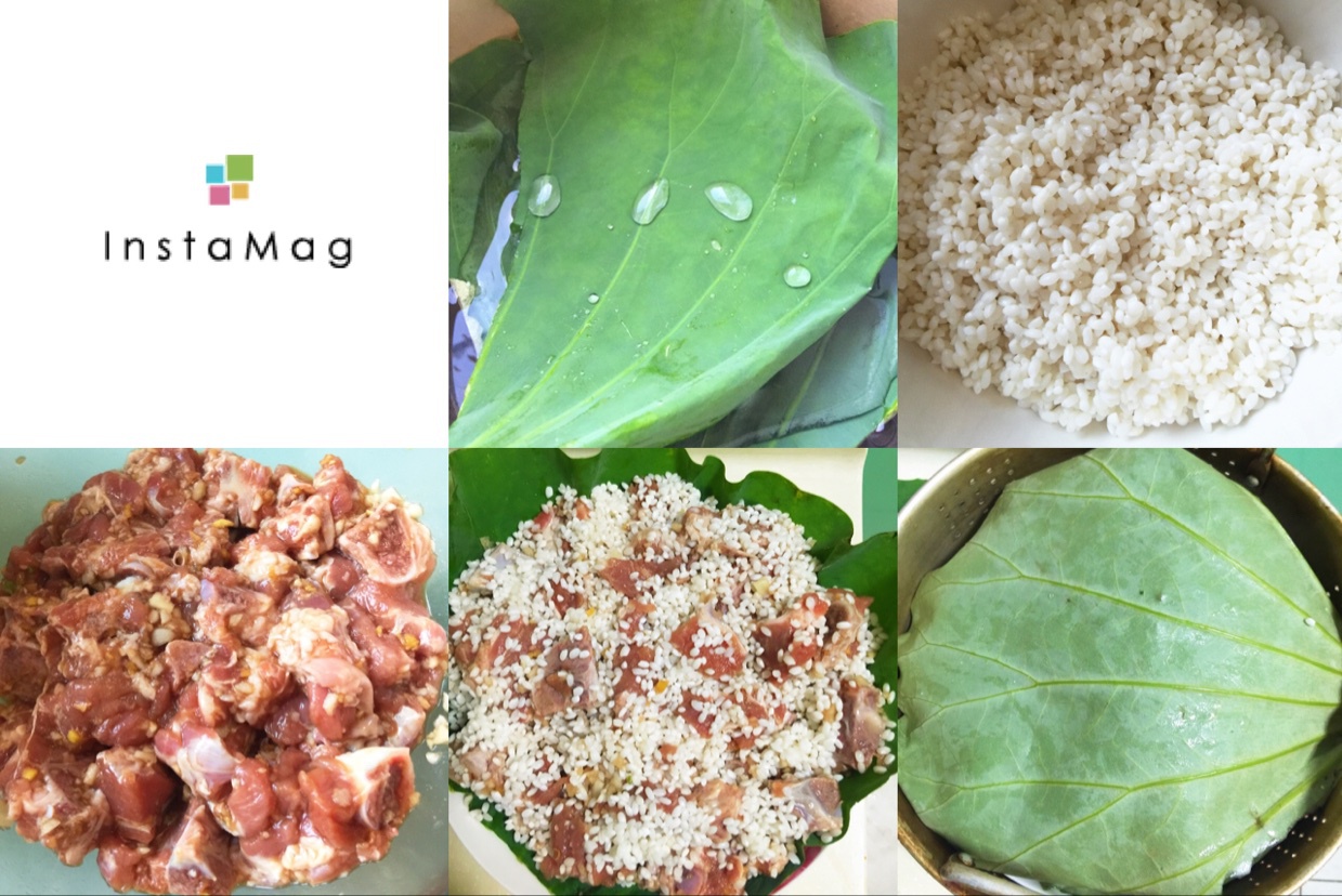 荷叶糯米蒸排骨