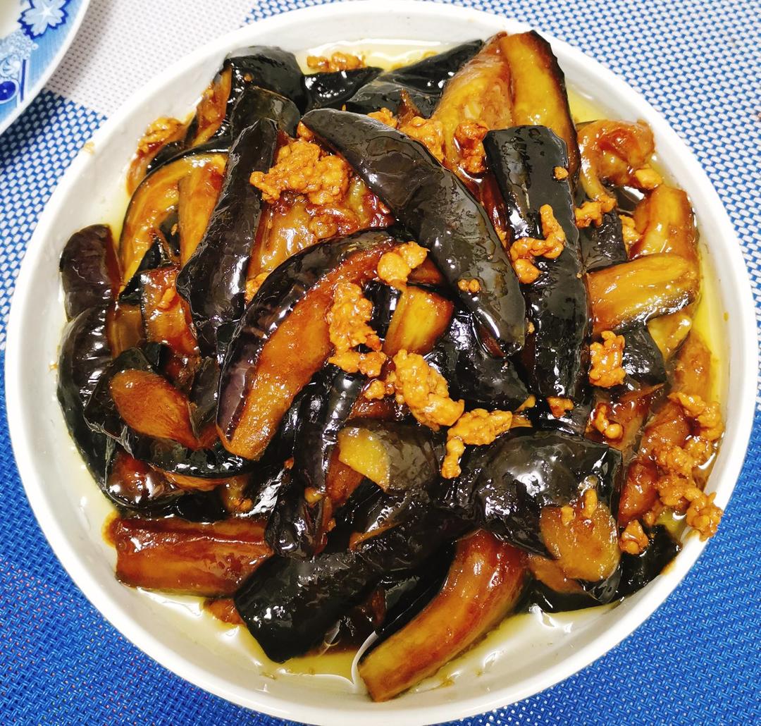 红烧肉沫茄子