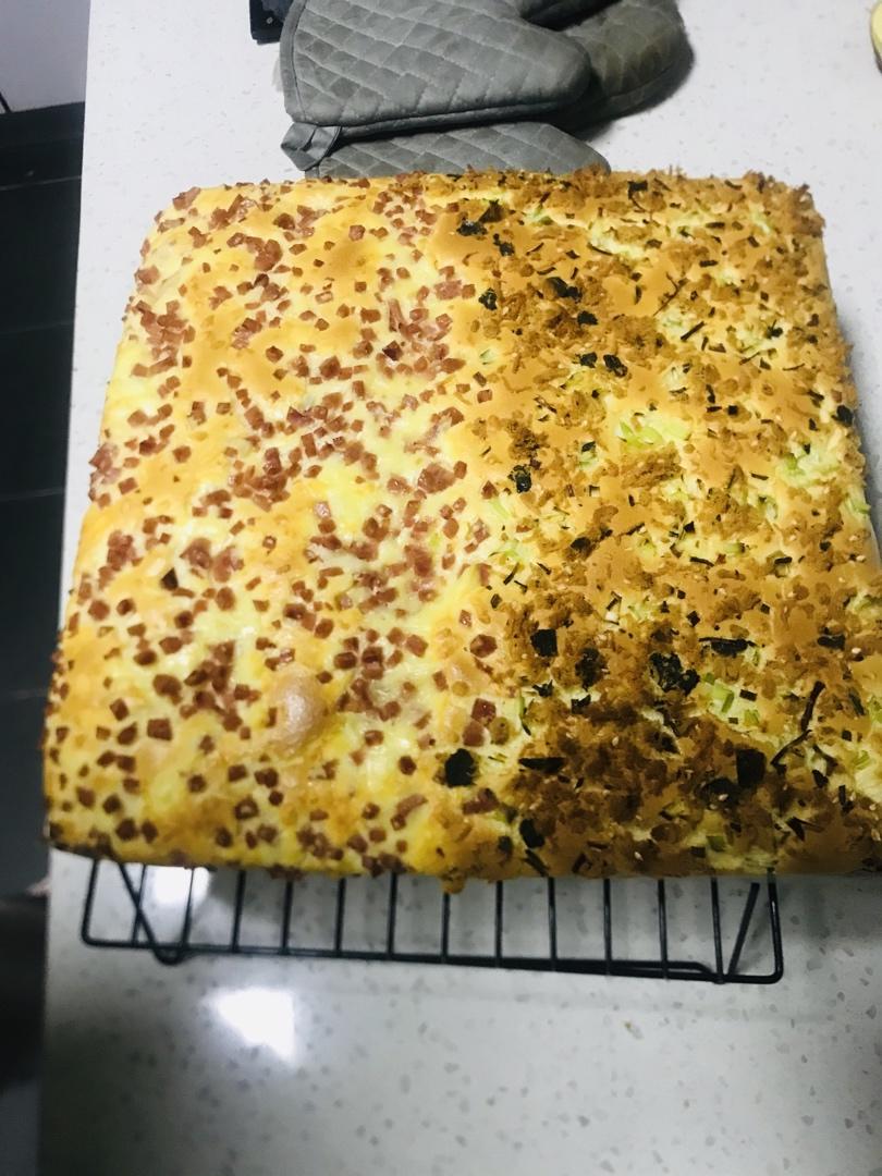 芝麻香葱肉松蛋糕（咸味）
