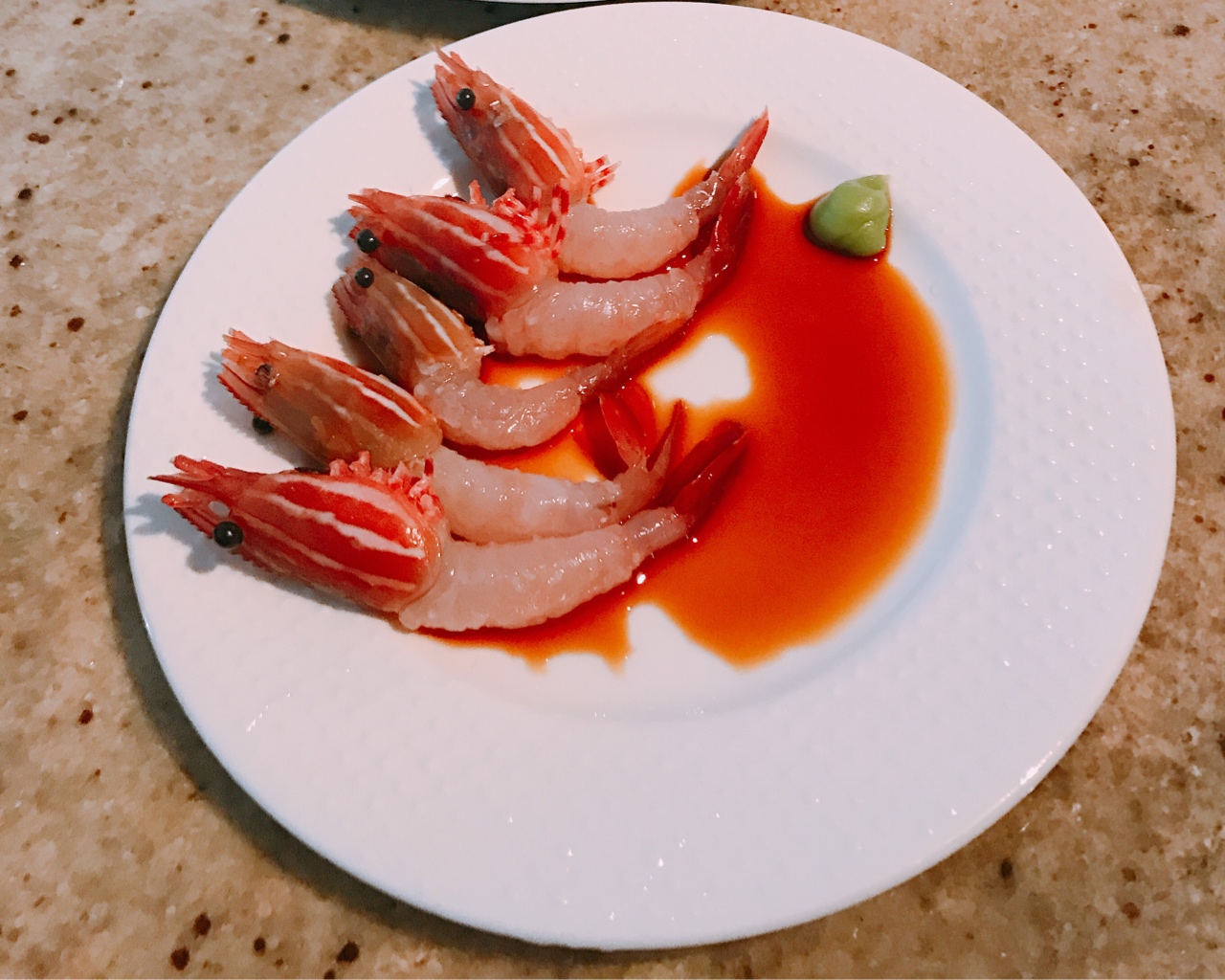 斑点虾sashimi的做法