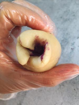 网红美食【仙豆糕】之紫薯&红豆馅的做法 步骤12