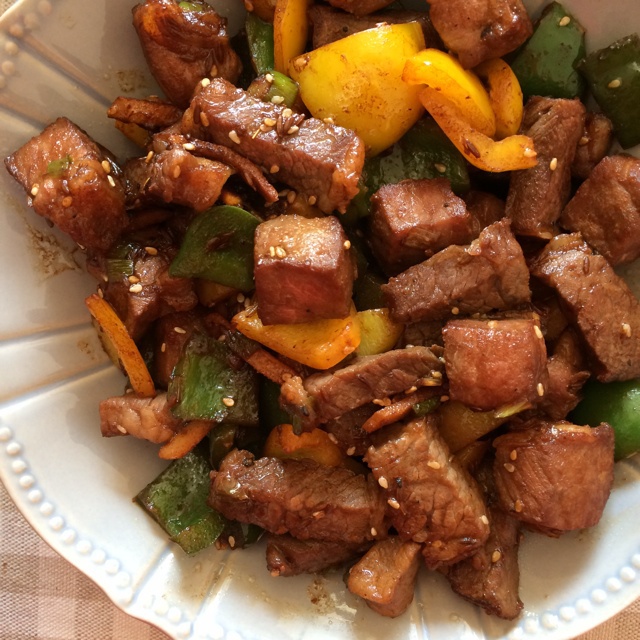 孜然牛肉粒