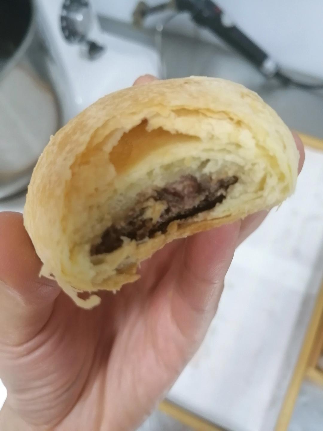 酥皮绿豆饼   酥得掉渣渣