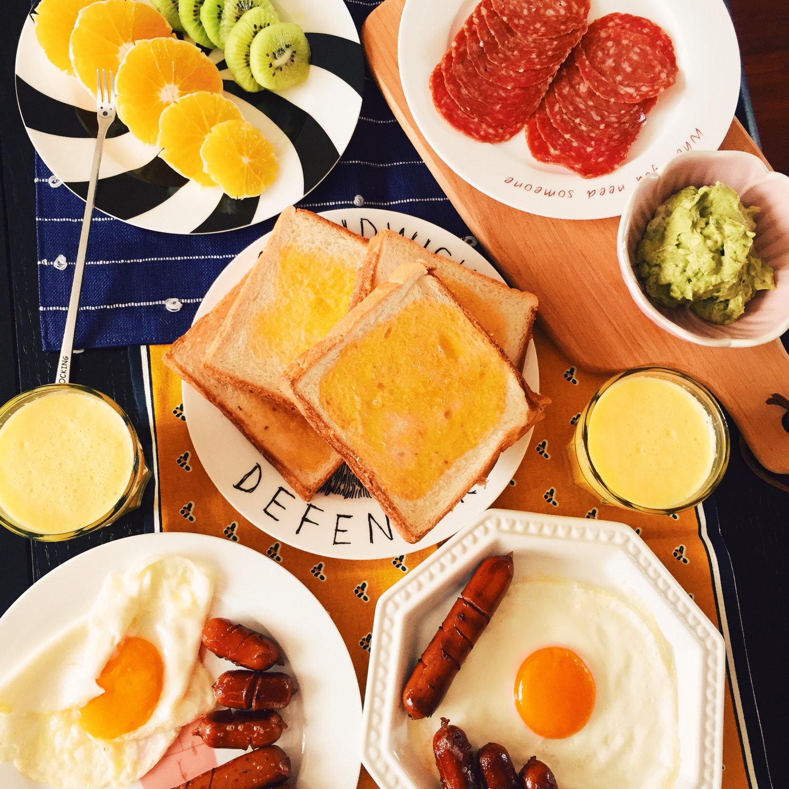 美味的Brunch 早午餐。