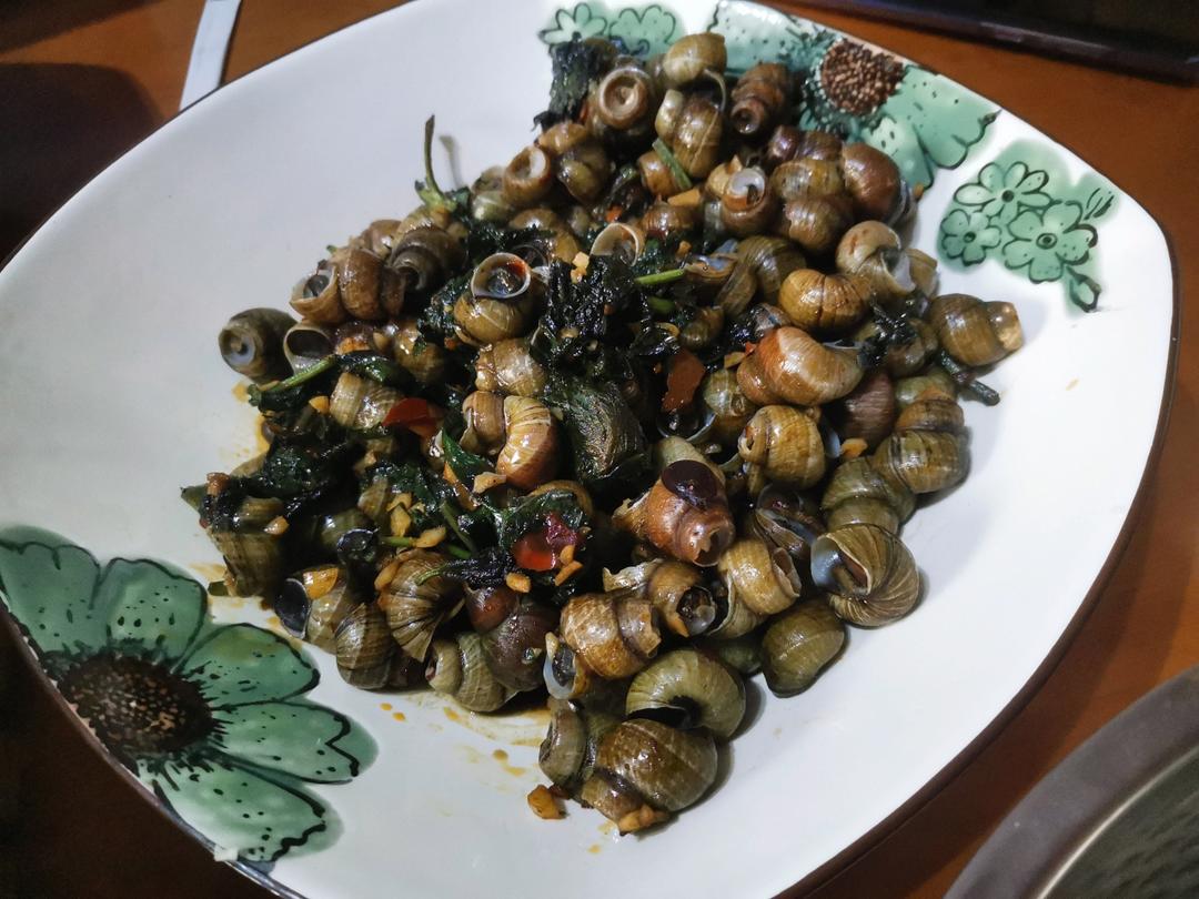 舌尖上的广东味：紫苏炒螺