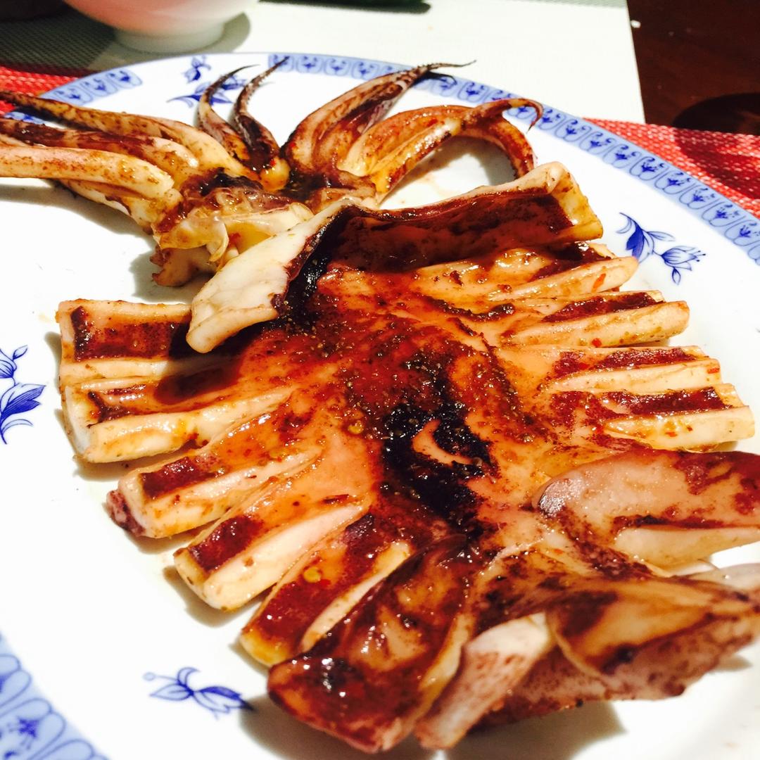 刷子外婆做的烤鱿鱼(烤箱版)