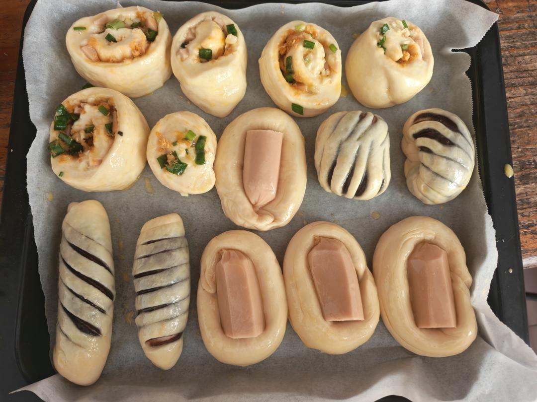 一个面团做4种口味面包！松软可口巨美味！