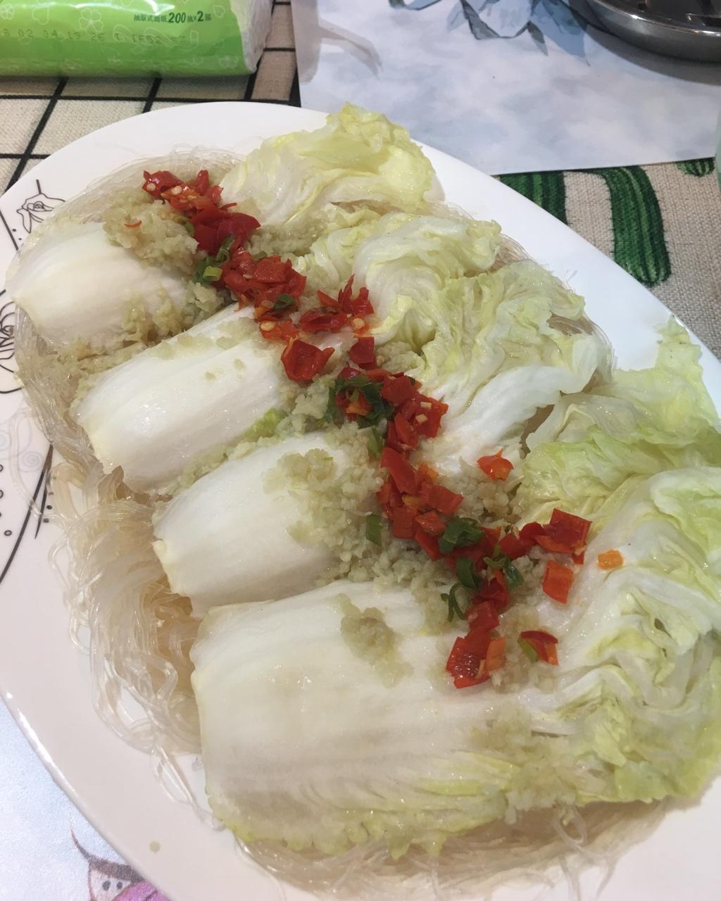 蒜蓉粉丝蒸娃娃菜