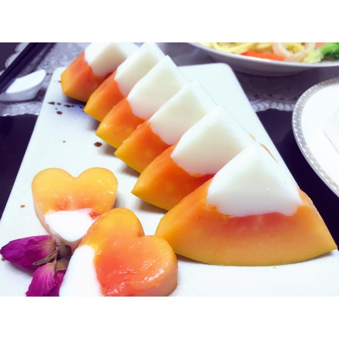 木瓜椰奶冻