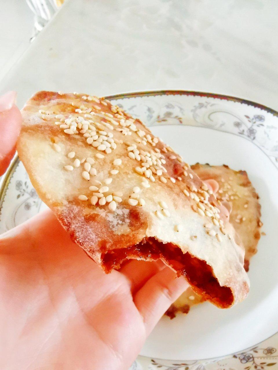 在家就能做的～街头小吃❗️❗️鲜肉锅盔
