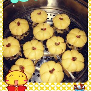 小贺之家 宝贝食谱 香甜南瓜饼的做法 步骤2