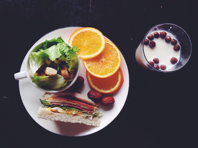 火腿芝士蛋三文治