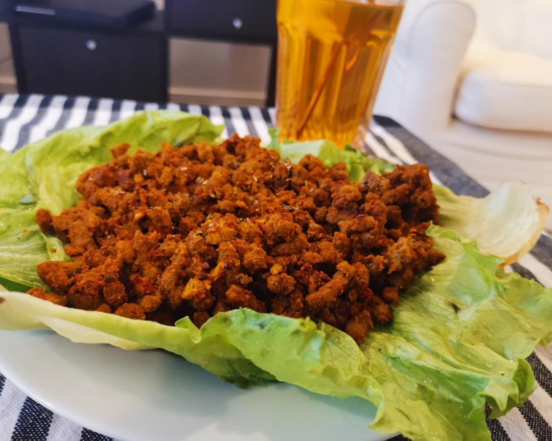 [Keto] cumin ground beef/tuna&avocado的做法