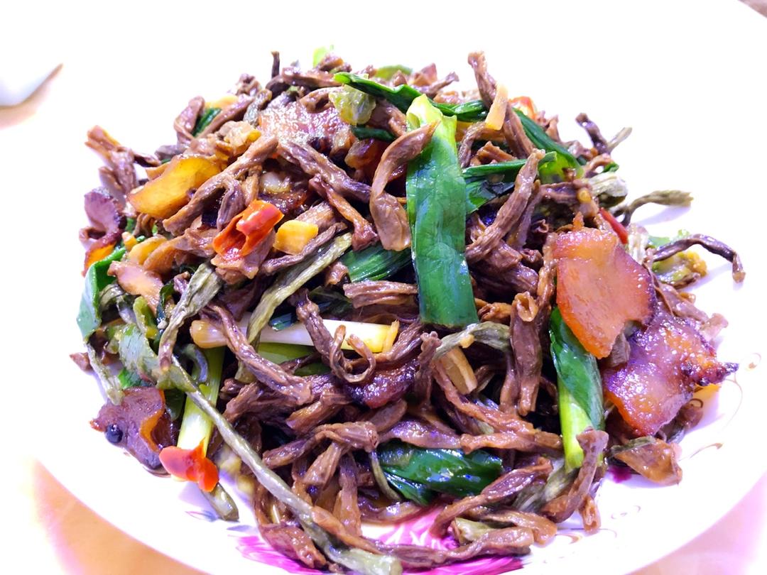 干豆角炒腊肉