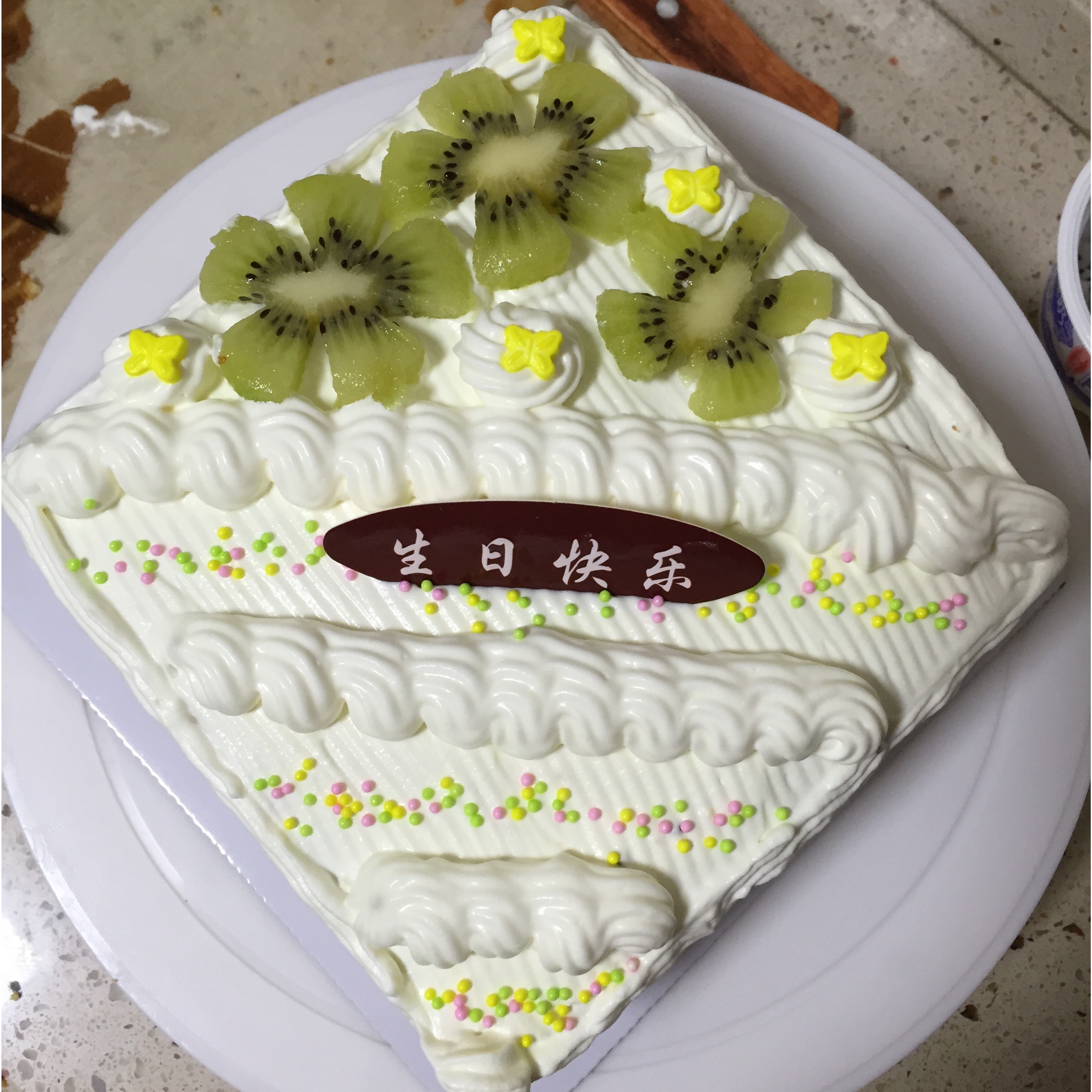 方形水果夹层蛋糕