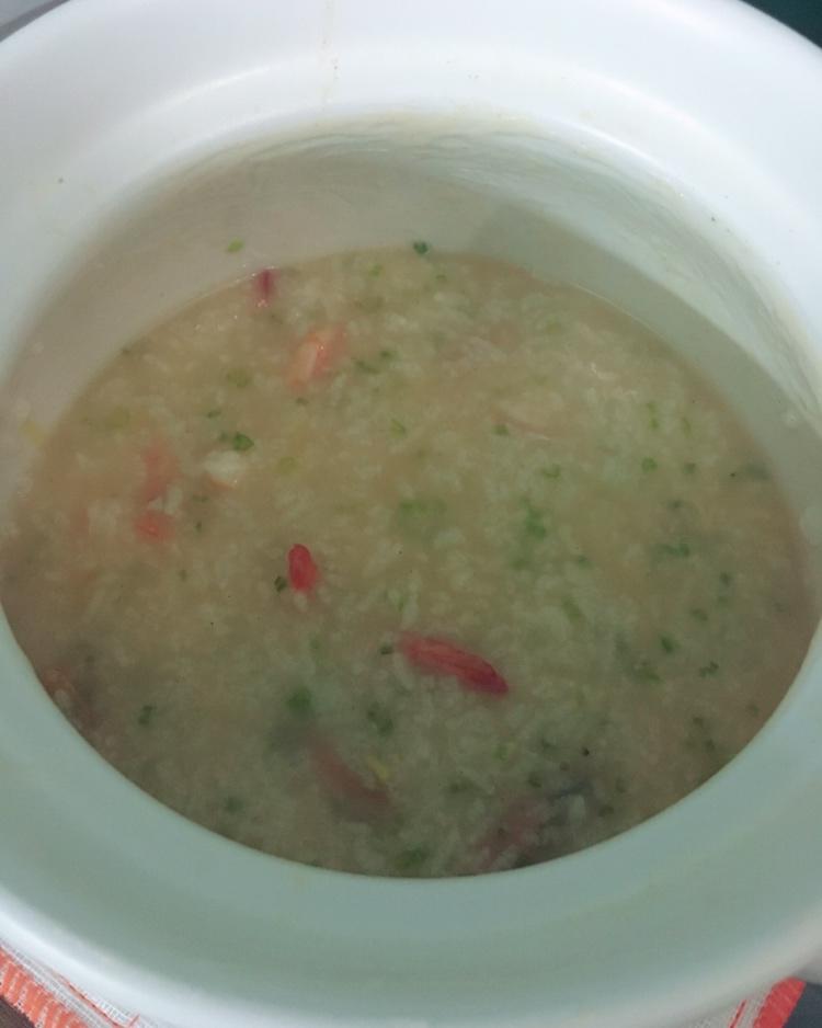 鲜虾砂锅粥