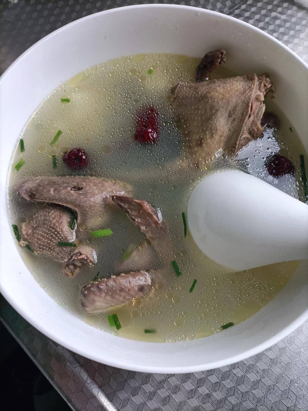 山药鸽子汤（补血益气健脾胃）