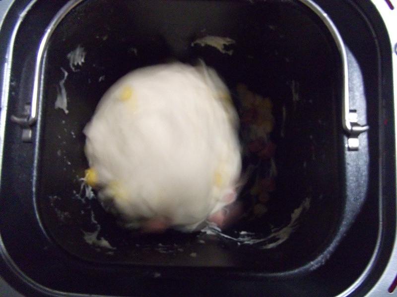 香甜玉米火腿吐司（面包机）的做法 步骤5