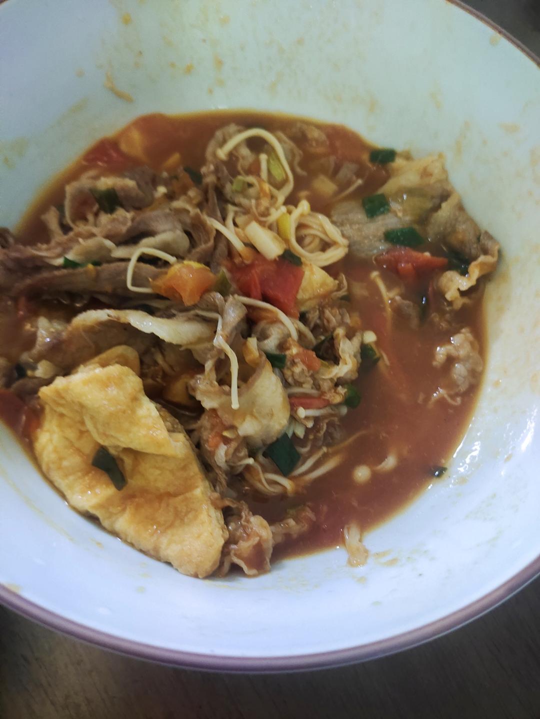 番茄肥牛金针菇