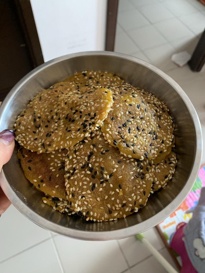 芝麻南瓜饼