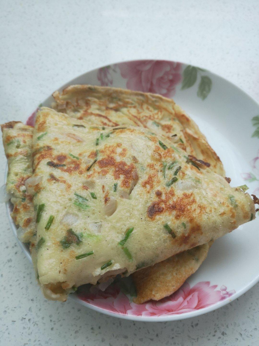 简单快手蔬菜鸡蛋煎饼