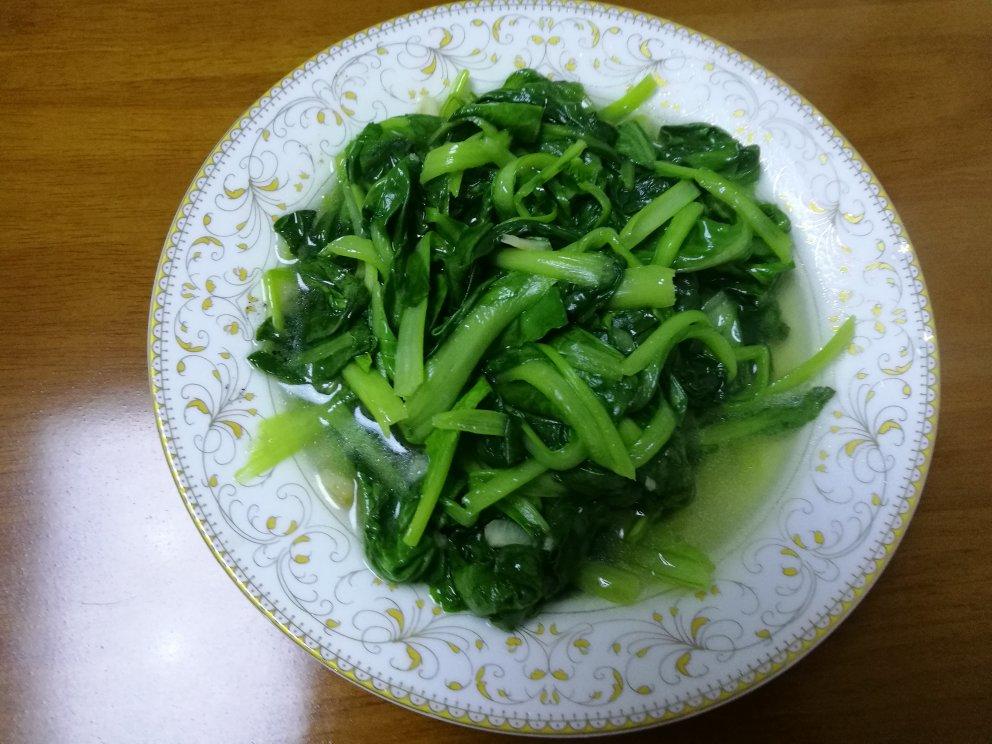 老爸学做菜做的家常炒青菜