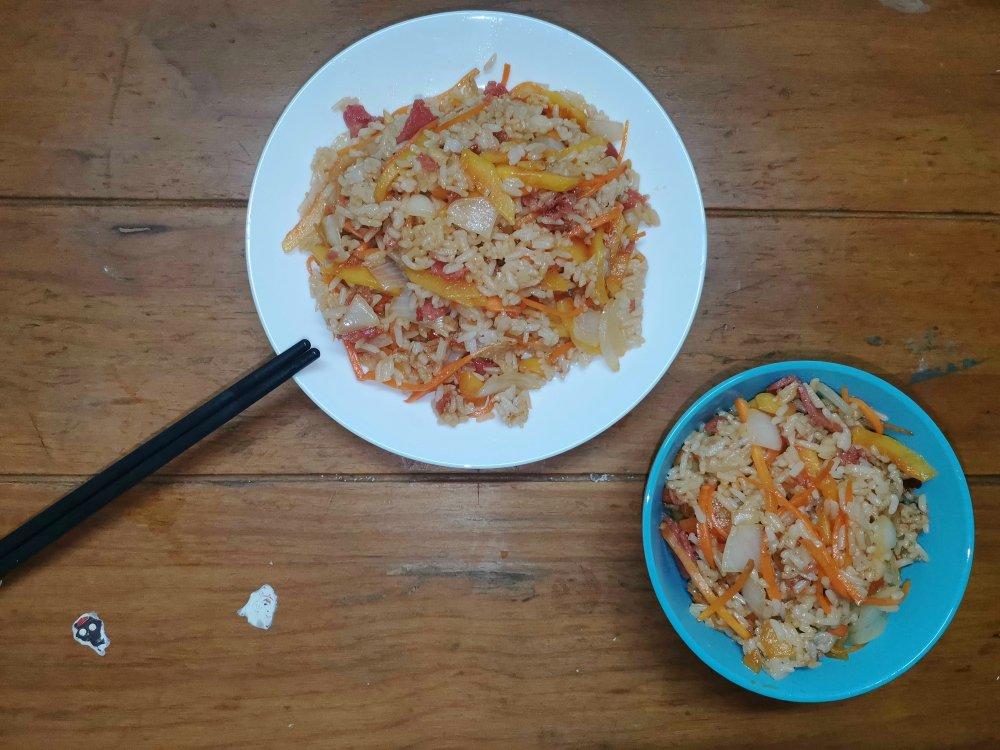 木瓜培根饭