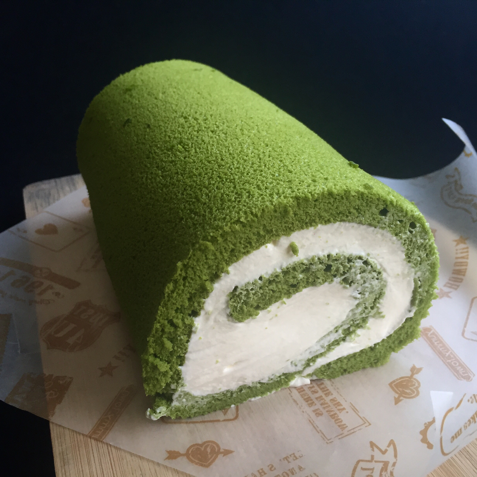 抹茶奶油蛋糕卷——最爱这一抹清新