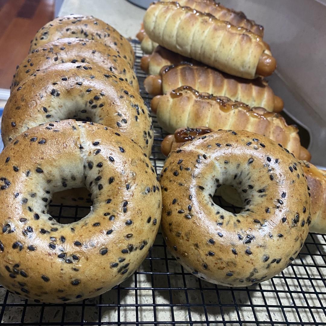 芝麻贝果（咸）