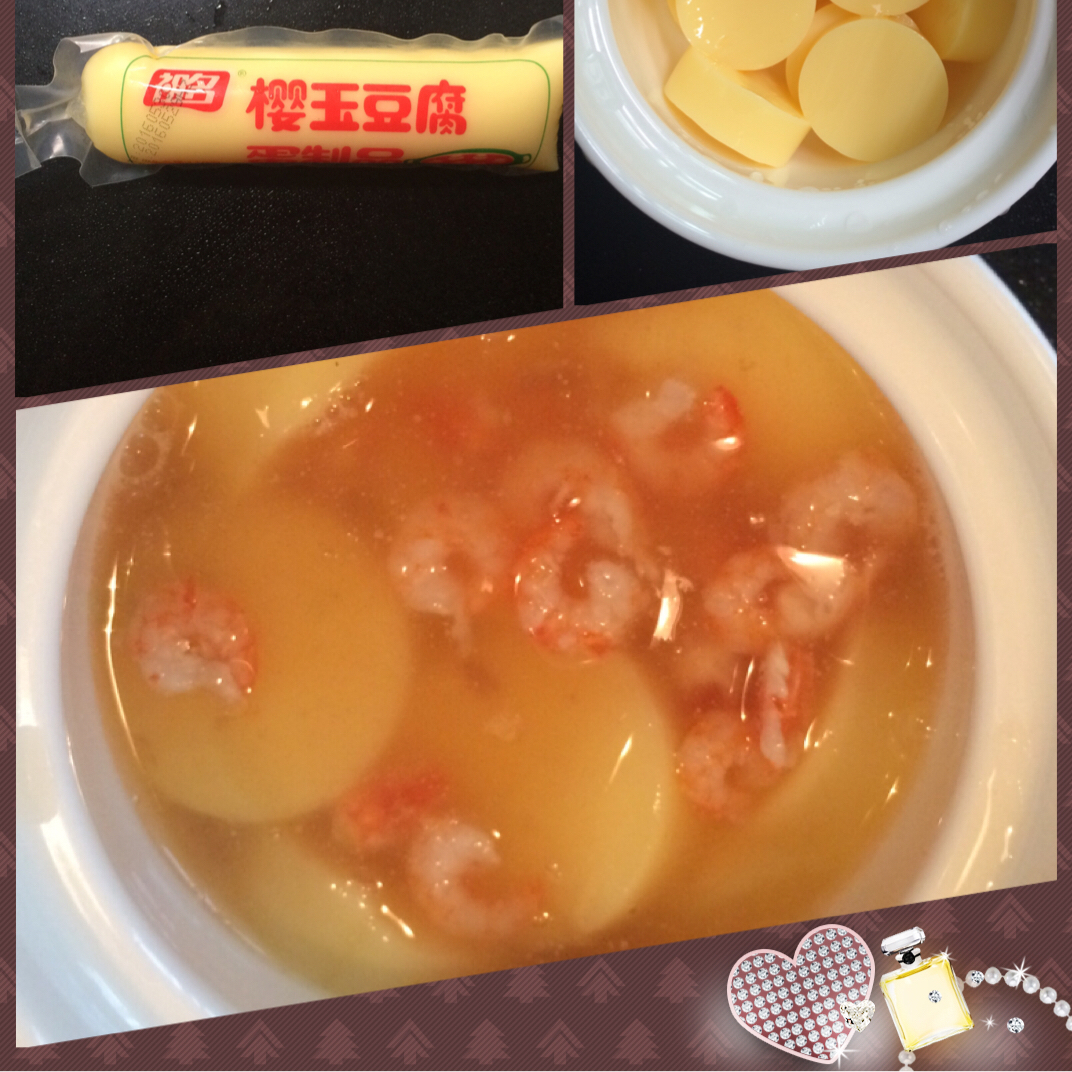 日本豆腐蒸虾仁