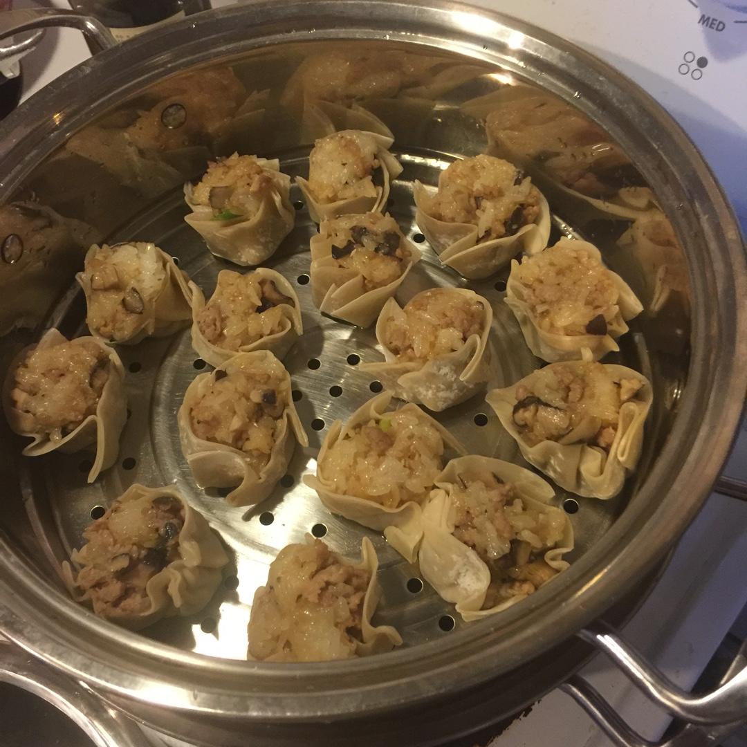 简易糯米烧卖（附烧卖包法）