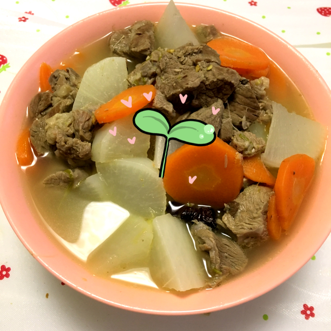 羊肉（羊排）萝卜清汤