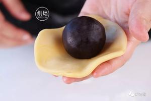 1年只卖15天的台湾菠萝蛋黄酥 黄油版不混酥 更香~的做法 步骤32