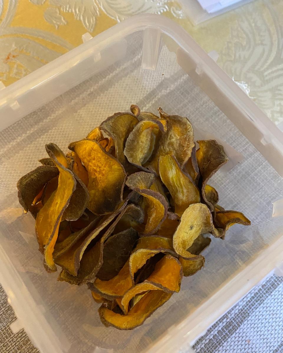 （无油烘焙）无油红薯片