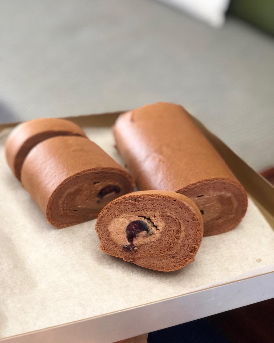 戚风可可蛋糕卷