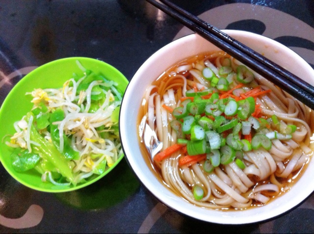 小葱麻油酱油面