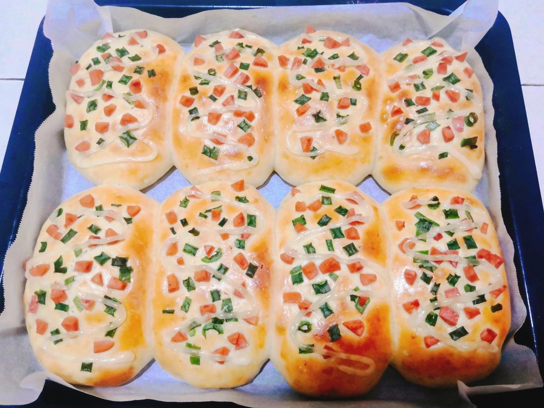 香葱火腿肉松面包