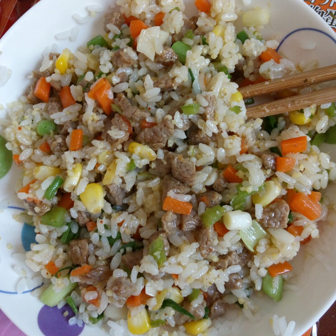 牛肉炒饭（孕妇版）