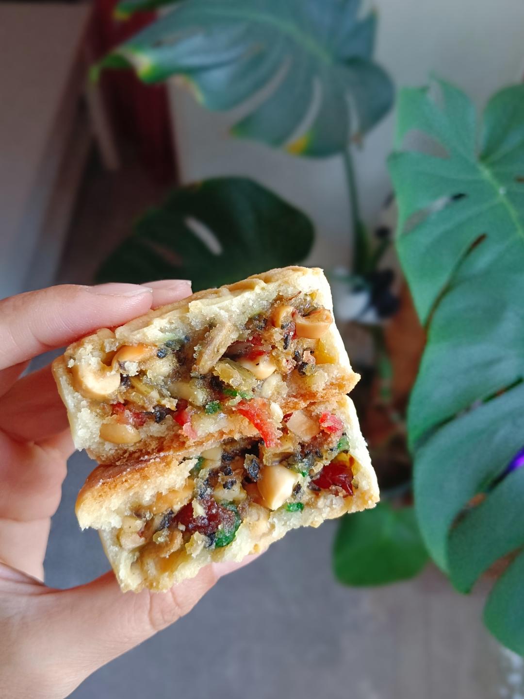 老式酥皮五仁月饼不用转化糖浆