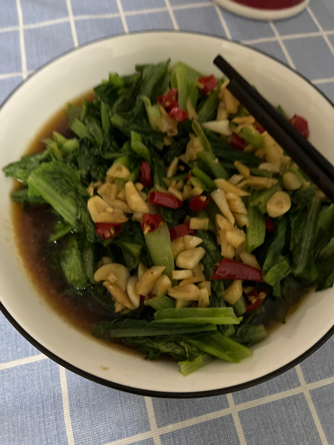 白灼油麦菜——晚间减肥餐