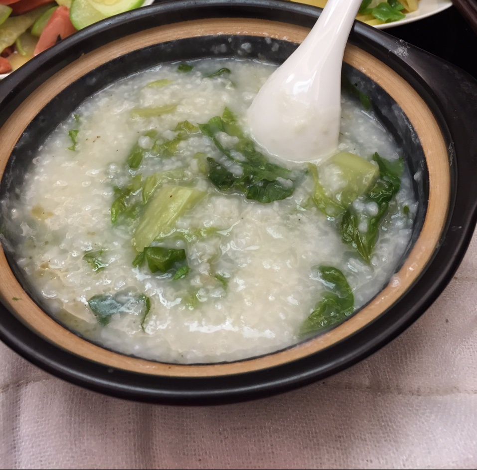 砂锅青菜粥