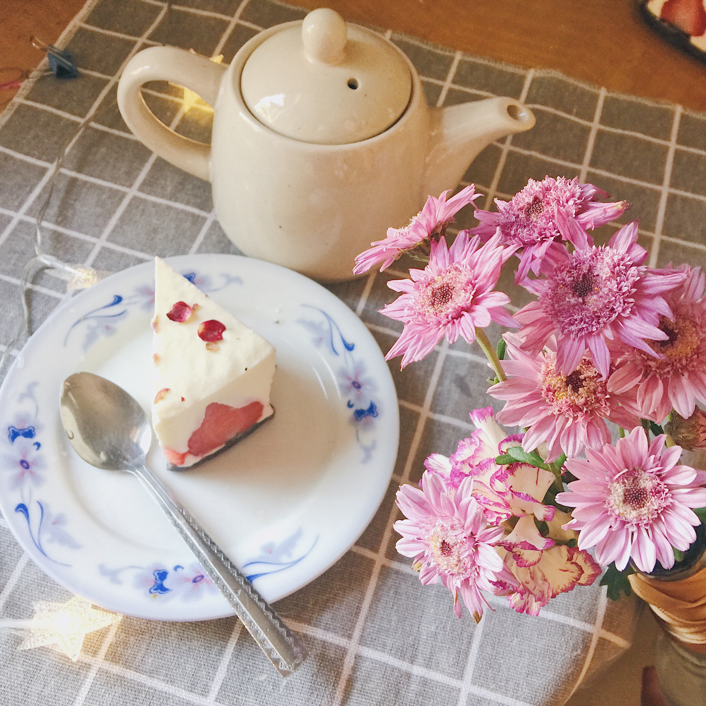 草莓玫瑰芝士蛋糕的做法 步骤7